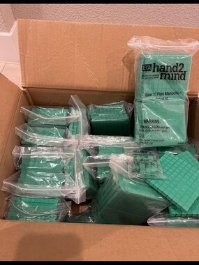 hand2mind Base 10 Flats Manipulatives - Teal Green (Lot)